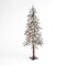 L & L Gerson 4 ft. Slim Incandescent 100 ct Flocked Alpine Christmas Tree 2496400 - alternate 1